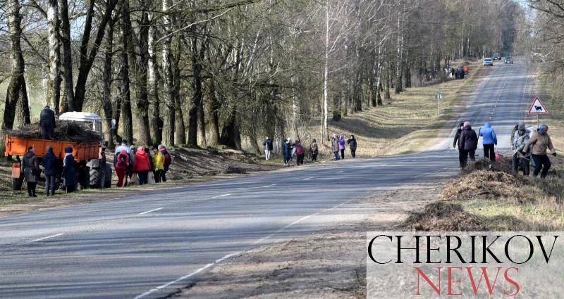 На минувшей неделе на Чериковщине прошел первый в этом году субботник