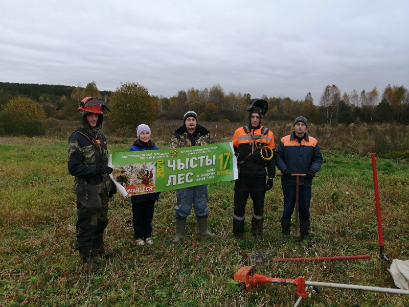 Акция «Чистый лес» на территории ГЛХУ «Чериковский лесхоз» объединила в своих рядах 317 участников