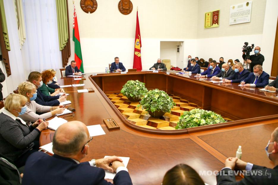 Областное совещание по профилактике Covid-19 в Могилевской области прошло 18 ноября. Фото