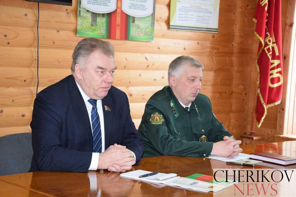 Встреча в ГЛХУ «Чериковский лесхоз» :  по итогам ВНС