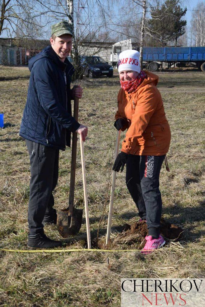 Посмотрите, как в Чериковском районе прошел субботник