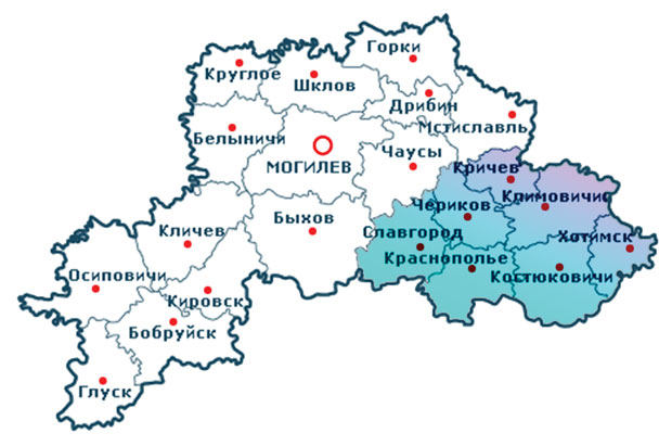 Река реста могилевская область карта