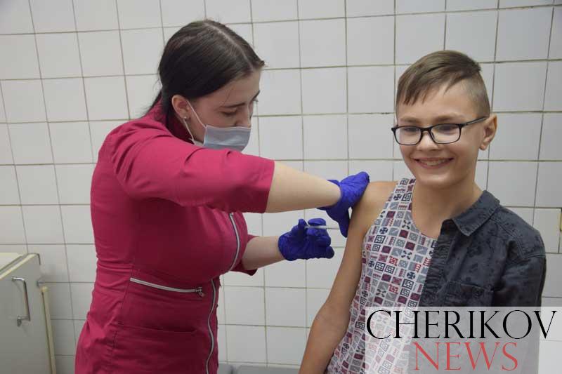 В Черикове стартовала прививочная кампания от COVID-19 у детей