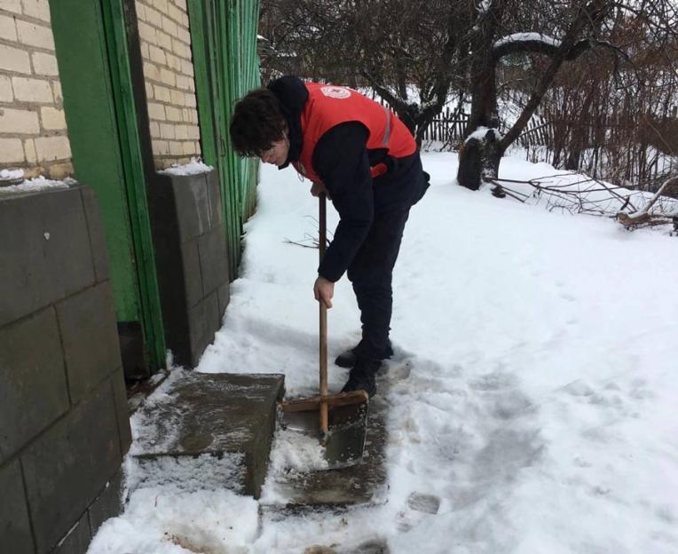 Акция «Про100помогаем — убираем снег!» стартовала в Могилевской области