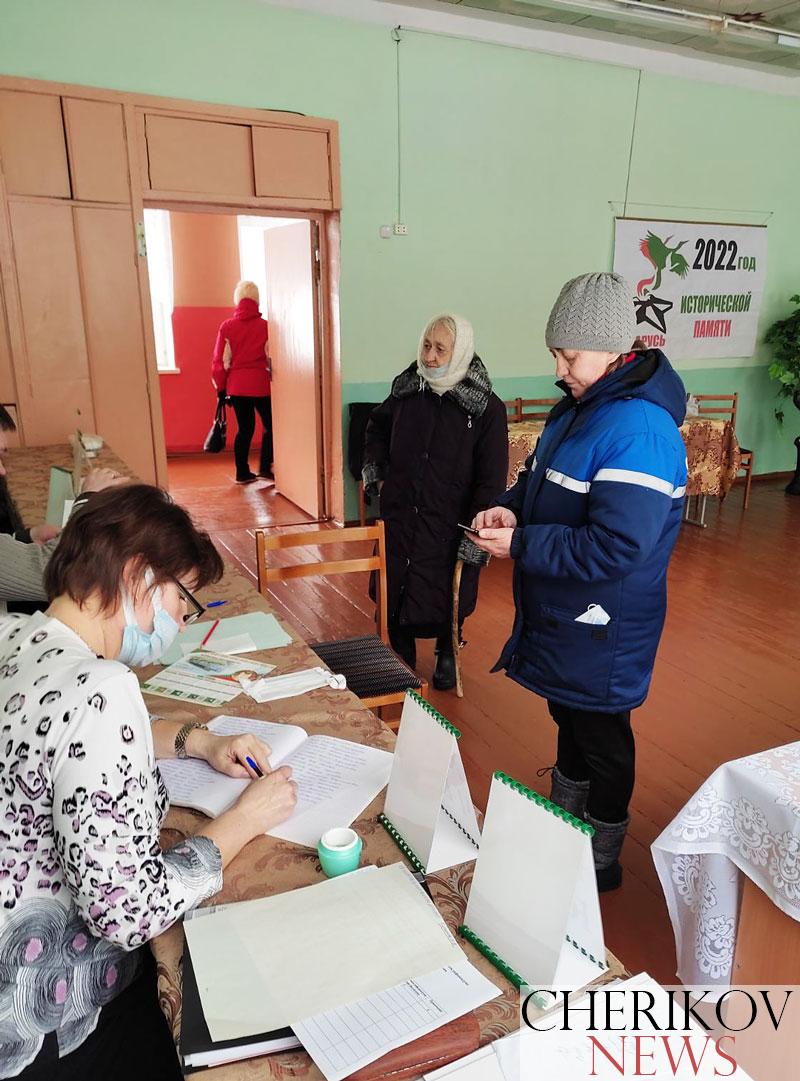 Ветераны Чериковщины принимают участие в досрочном голосовании