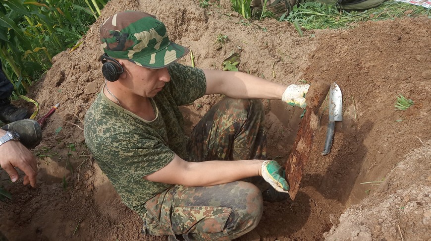 Останки 16 бойцов Красной армии обнаружили поисковики экспедиции “Проня-2023”