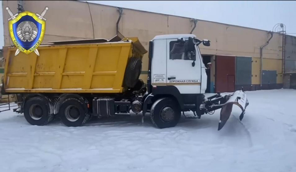 В Дрибине погиб водитель снегоуборочной техники
