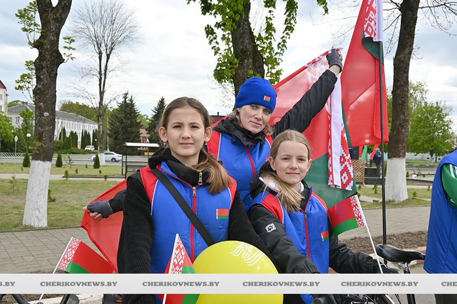 Велопробег, приуроченный ко Дню Победы, состоялся на Чериковщине