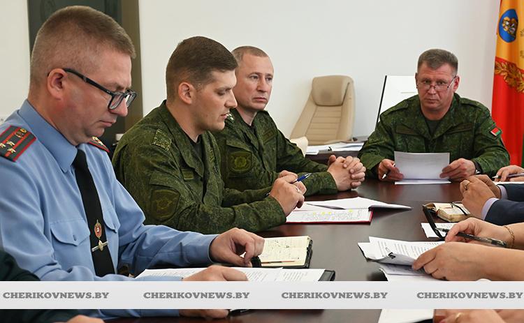 К выполнению задач готовы! Командно-штабные учения территориальных войск проходят в Чериковском районе