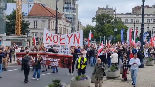 Сотни поляков вышли на марш против финансирования Киева